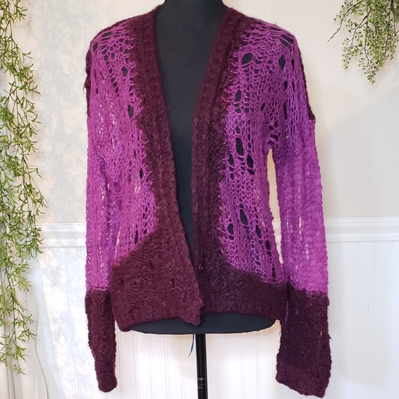 Stile Benetton Sweaters - Stile Benetton mohiar blend knot Cardigan